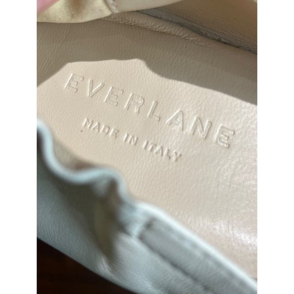 Everlane The Italian Leather Day Heel in Bone Stacked Womens Pumps Shoes - Picture 10 of 15